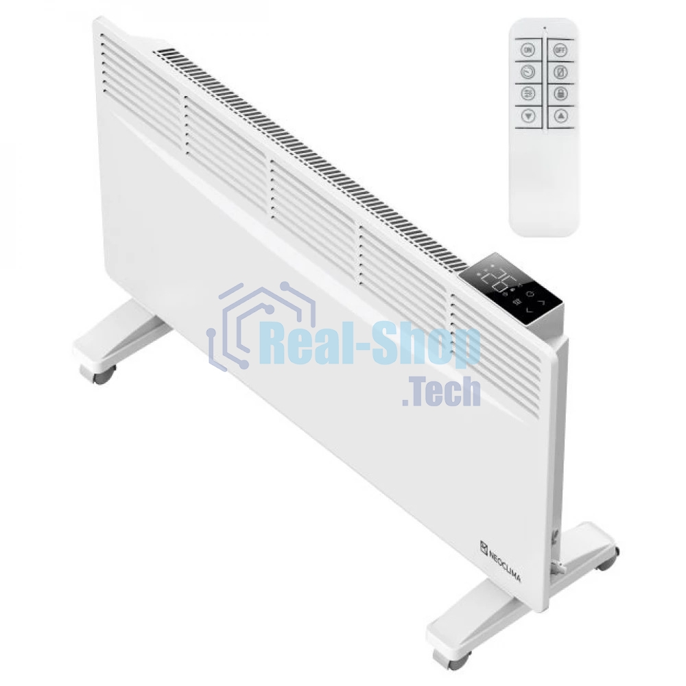 Конвектор Neoclima Optima 1500W белый, 1500 Вт, 20 м2, электронный термостат, Wi-Fi