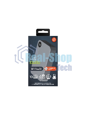 Портативный аккумулятор QUMO Future Magnetic PowerAid 10000mAh W15 темно-серый FMPA-10C-S1