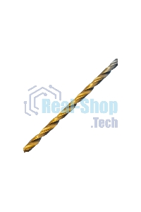 Сверло спиральное по металлу Denzel 2 х 86 мм Р6М5, Golden Tip, удлиненное, 2 шт.