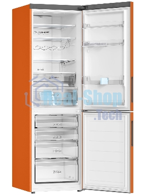 Холодильник Haier C2F636CORGU1 оранжевый двухкамерный 256/108 л морозилка снизу, No Frost
