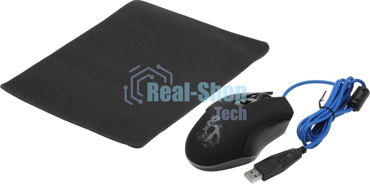 Мышь проводная Defender Sky Dragon GM-090L черный, 3200 dpi, USB, кнопки - 6