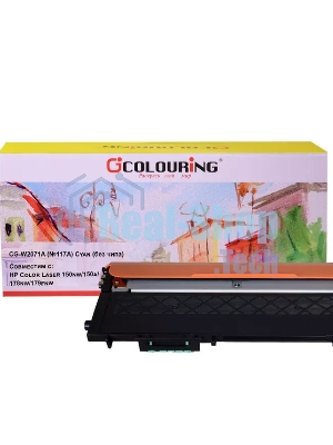 Картридж лазерный Colouring CG-W2072A (№117A) Yellow без чипа (700 копий) для HP Color Laser 150nw/150a/178nw/179fnw