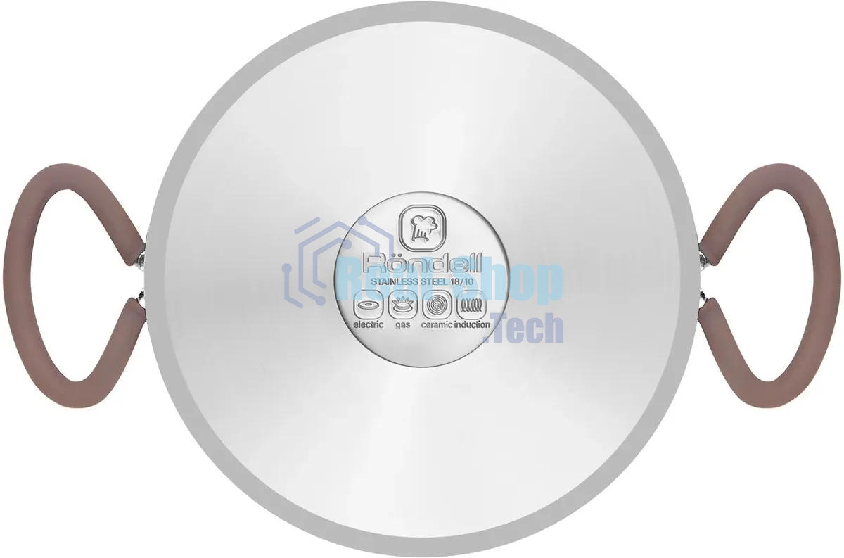 Кастрюля Rondell Etery RDS-1600 5.1 л. d=24 см (с крышкой) сталь