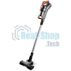 Пылесос вертикальный BRAYER BR4267 серый, питание от аккумулятора, 120 Вт, уборка сухая, пылесборник 0.5 л, работа от АКБ max 45 мин
