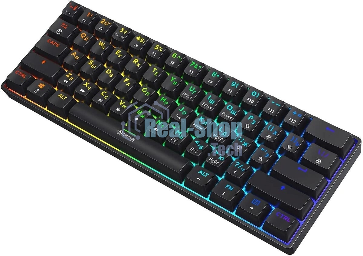 Клавиатура проводная Oklick K713X, USB, черный