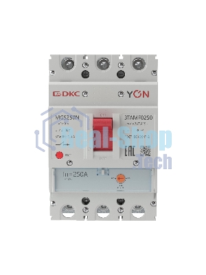 Выключатель автоматический в литом корпусе YON YON MGS250 3P 200-250А 36кА YON MGS250N-3TAMF0250