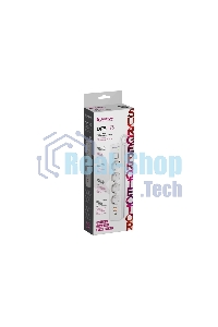 Удлинитель с сетевым фильтром Defender DFS 143, белый, 4розетки, USB+TypeC, 3 м.