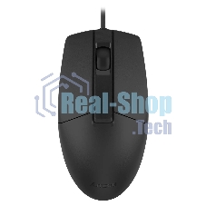 Мышь проводная A4Tech OP-330S черный, 1200 dpi, USB, кнопки - 3
