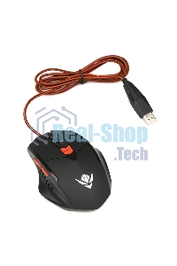 Мышь проводная Dialog MOG-11U Nakatomi Gaming - 6 кнопок + ролик, USB,черная