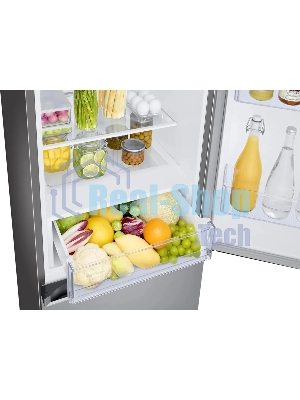 Холодильник Samsung RB34C600ESA/EF серебристый двухкамерный 230/114л морозилка снизу, No Frost