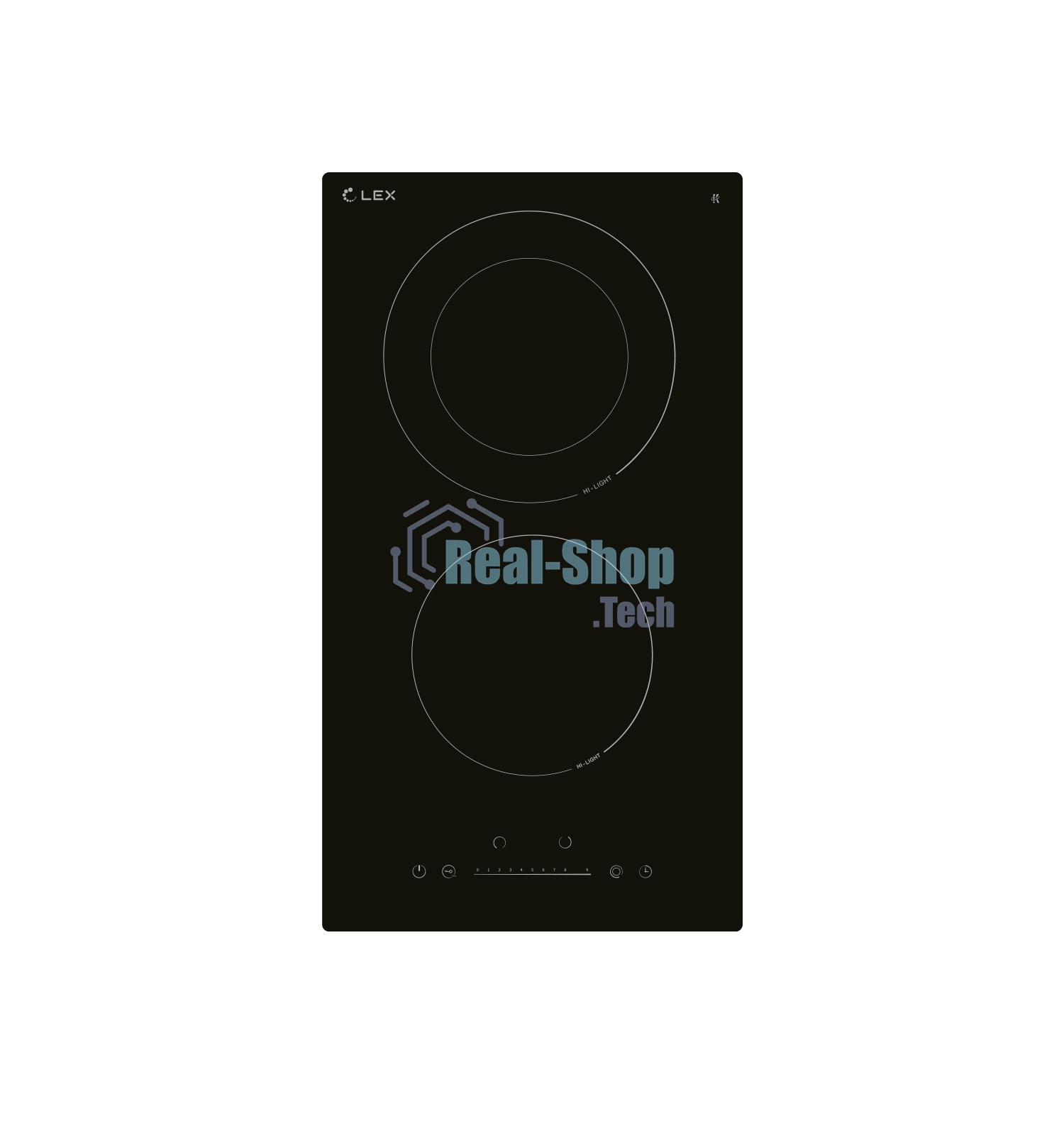 Электрическая варочная панель Lex EVH 321A BL Hi-Light, независимая, черный