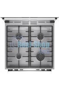 Плита комбинированная Gorenje GKS6C72XF серебристый, конфорок 4 газовых, духовка 71 л, 60 см x 85 см x 60 см