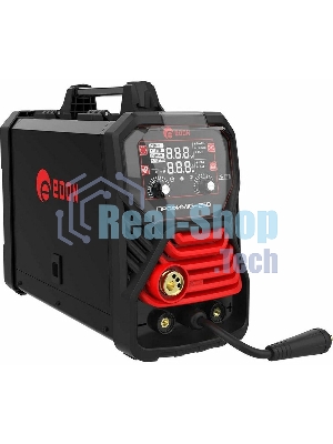 Сварочный аппарат полуавтоматический Edon ПрофиMIG-250 MIG 10,6 кВт 20-250А, MMA 13,1 кВт 20-250А, раб.цикл 60%, КПД 85%, диаметр: электроды 2-4мм, проволока 0,8-1ммMIG-MAG/NoGas/MMA/LIFT TIG/2T/4T/SYNСварка тонких металлов и нержавеющей стали.