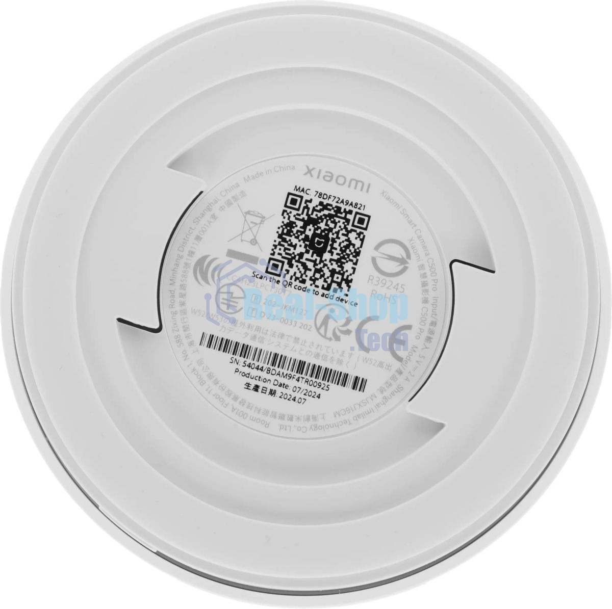 Камера видеонаблюдения IP Xiaomi Smart Camera C500 Pro, 1632p, 4 мм, белый MJSXJ16CM