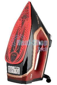 Утюг Centek CT-2313 RED 2600 Вт керамическая подошва, 350мл, паровой удар, самоочистка, капля-стоп