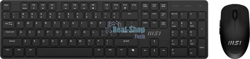 Комплект клавиатура+мышь MSI K200 Combo MS-8ZA4 беспроводной, USB, 1600 DPI, чёрный