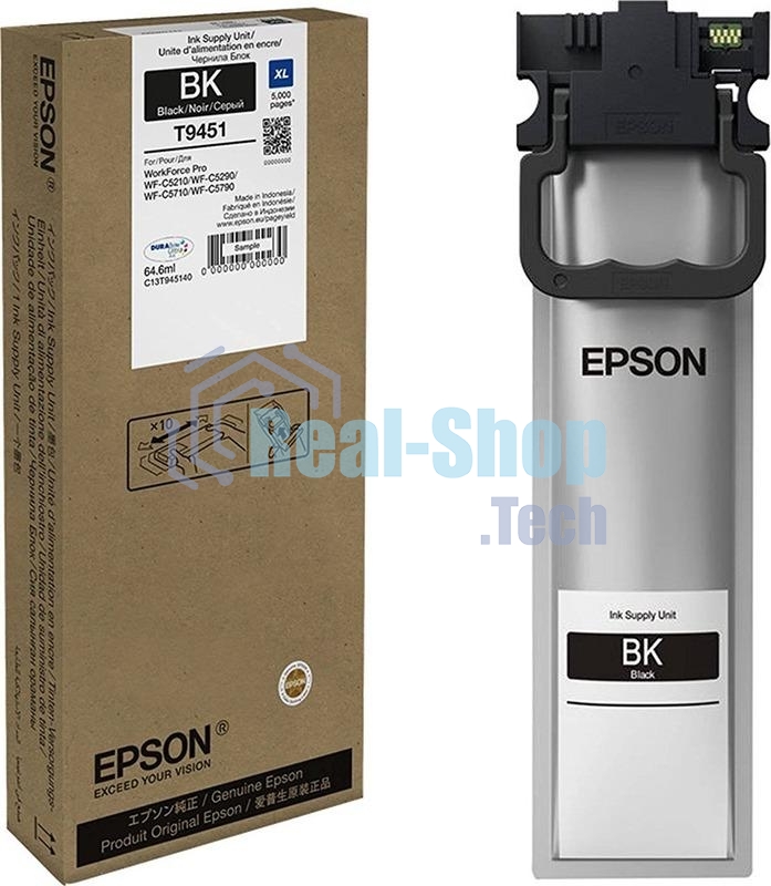 Картридж струйный Epson C13T945140 черный (5000 стр. 64.6 мл) для WorkForce WF-C5290DW WF-C5290, WF-C5790DWF WF-C5790