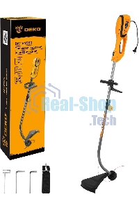 Триммер электрический Deko DKTR1550 1550Вт разбор.штан. реж.эл.:леска