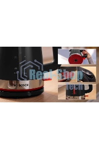 Чайник электрический Bosch TWK4M223 1.7л. черный корпус: пластик