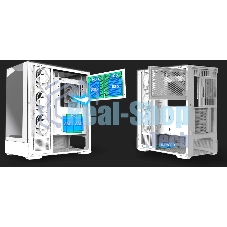 Компьютерный корпус ZALMAN P40 Prism Plus, ATX, белый, WINDOW, 3xCombo (3.5'' or 2.5