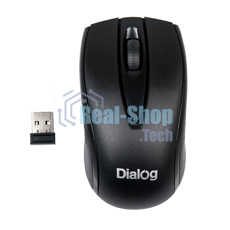Мышь беспроводная Dialog Comfort MROC-17U черный, 1200 dpi, радиоканал, USB, кнопки - 3