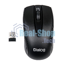 Мышь беспроводная Dialog Comfort MROC-17U черный, 1200 dpi, радиоканал, USB, кнопки - 3