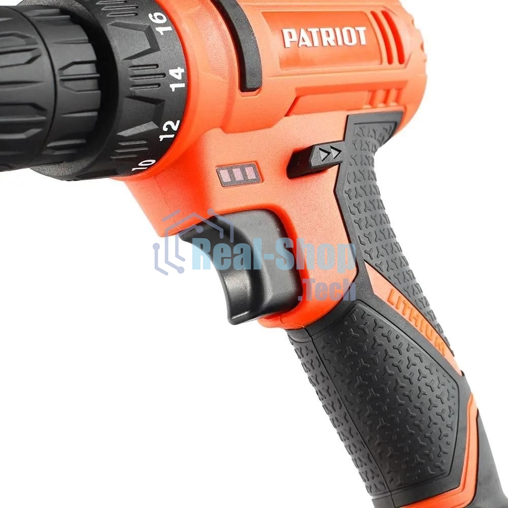 Дрель-шуруповерт аккумуляторная Patriot BR 117Li THE ONE, Аккумуляторная, 12В, 2 АКБ, Кейс