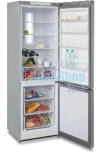Холодильник Бирюса Б-M960NF металлик двухкамерный 240/100л морозилка снизу, No Frost