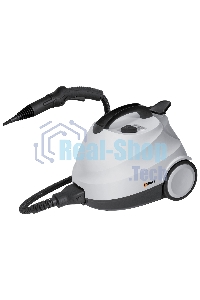 Пароочиститель Bort BDR-2700-R, 2200 Вт; 4 бар; Постоянная подача пара 45 г/мин; Температура пара 143 °С; Емкость бачка 1200 мл; Объем бойлера 1,5 л; Время нагревания 360 с; Время непрерывной работы 35 мин; Длина шланга 2 м; Длина шнура питания 3 м; Разме