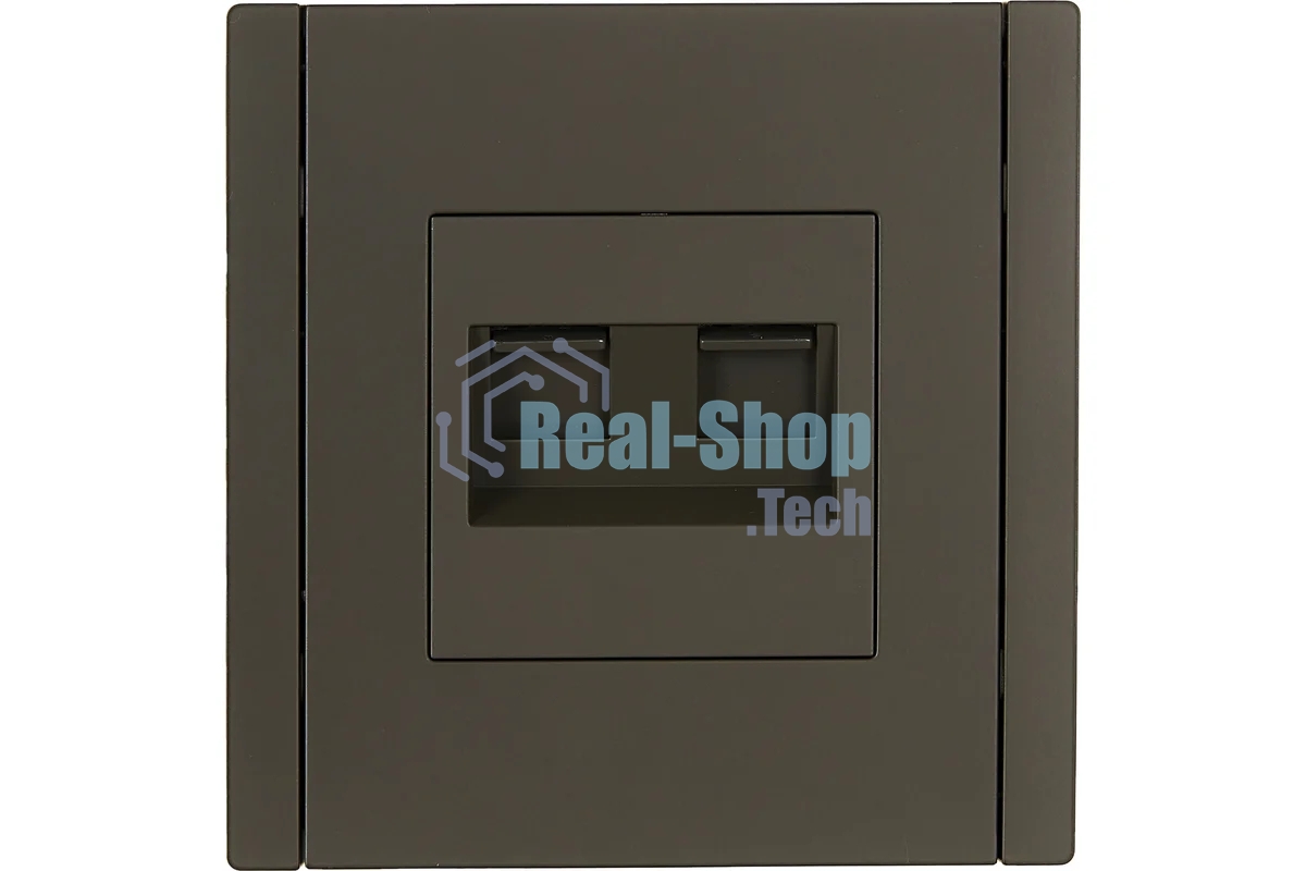 Розетка компьютерная 2-ая RJ45 кат.6 IEK FORTE&PIANO FP334 серый