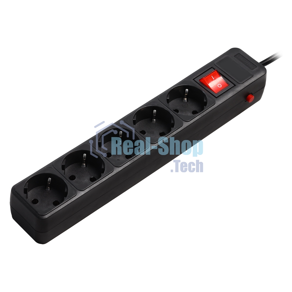 Сетевой фильтр Smartbuy (SBSP-5-50-K) 5 гн х 5,0 м черный