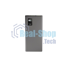 Портативный аккумулятор OLMIO QR-10, 10000mAh, 22.5W, QuickCharge3.0/PowerDelivery, LCD, серый