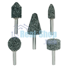Набор шарошек Denzel абразивных для дрели (ПШМ), 63С, 5 шт.