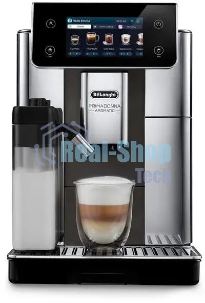 Кофемашина DeLonghi ECAM630.55.SM 1450Вт черный/серебристый