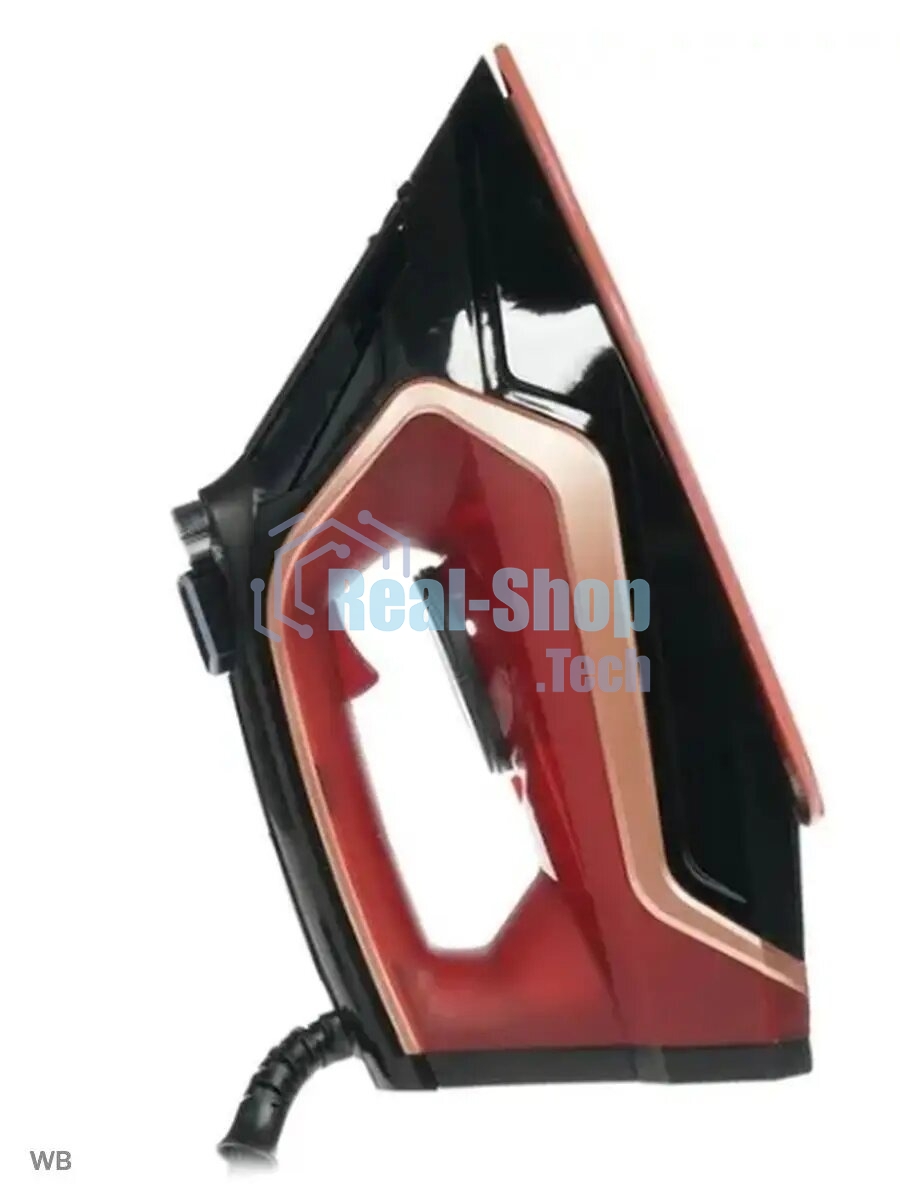 Утюг Centek CT-2313 RED 2600 Вт керамическая подошва, 350мл, паровой удар, самоочистка, капля-стоп