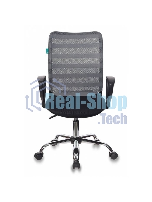 Кресло Бюрократ CH-599AXSL/32G/TW-11 серый/черный, сетка, 120 кг, механизм качания