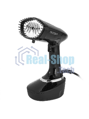 Отпариватель Delta LUX DE-3200P черный, 1500 Вт, 30 г/мин, 400 мл