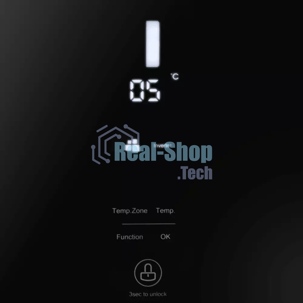 Холодильник Maunfeld MFF177NFB Slim Inverter черный двухкамерный 352/198л морозилка слева, No Frost, Side by Side