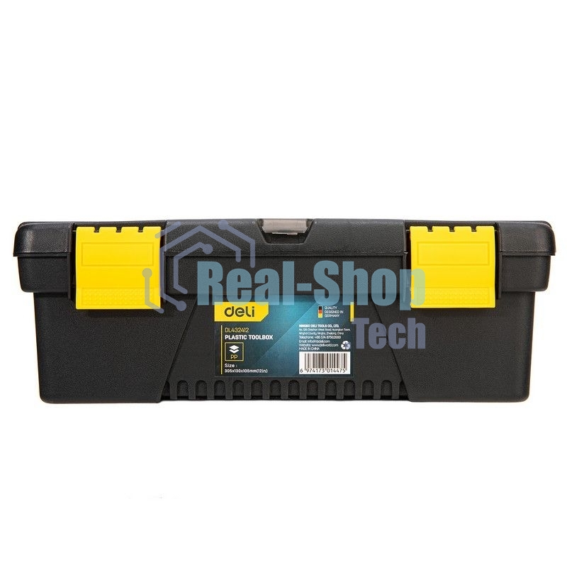 Ящик для инструментов Deli DL432412 305 х 130 х 105 мм Размер: 12 дюймов. Материал: полипропилен.