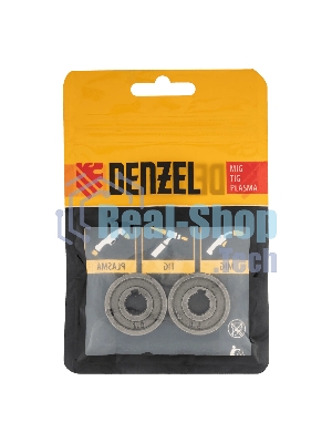 Подающий ролик Denzel V профиль под стальную проволоку 0,8-1 мм, 2 шт