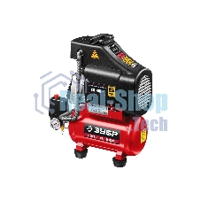 Компрессор воздушный безмасляный, 200 л/мин, 6 л, 1500 Вт, Зубр