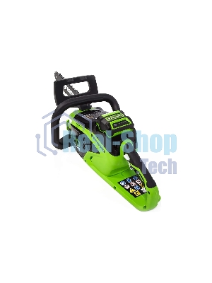 Цепная пила аккумуляторная (2005707UA) GreenWorks GD40CS15, 40V, 35 см, бесщеточная, 1,5 КВТ, с АКБ 2АЧ и ЗУ