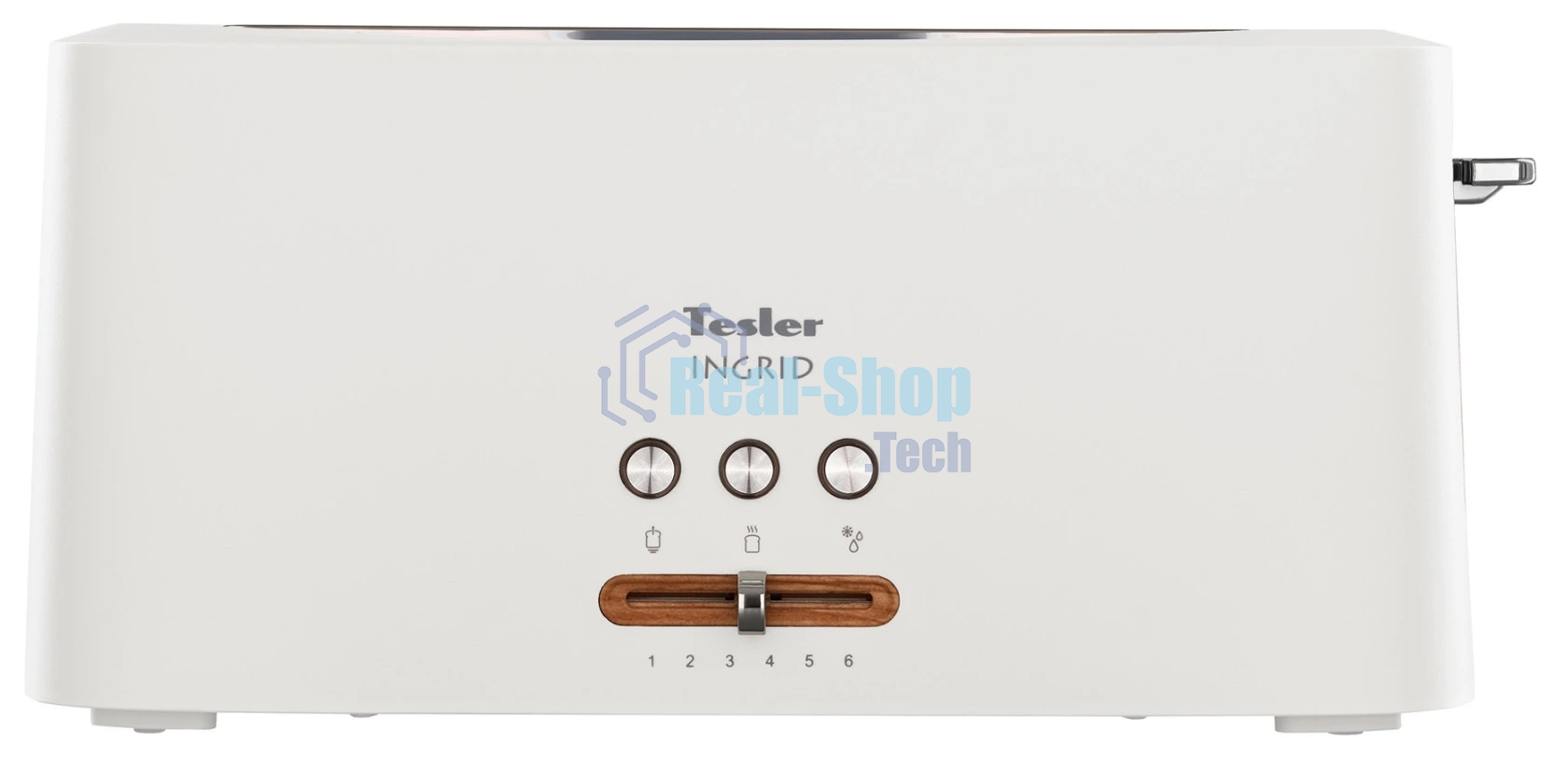 Тостер TESLER TT-140 белый, 980 Вт, 1 слот