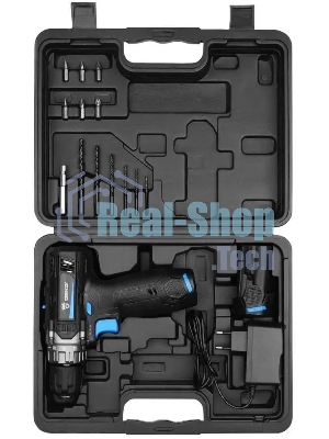 Дрель-шуруповерт Deko DKCD12V PRO, 12 В, 2 Ач, 32 Нм, щеточный