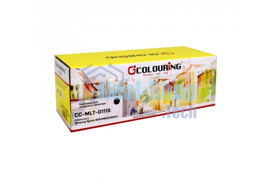 Картридж лазерный Colouring CG-MLT-D111S черный (1000 копий) для принтеров Samsung Xpress SL-M2020/SL-M2020W/SL-M2021/SL-M2022/M2070F/SL-M2070W/SL-M2070F/SL-M2070FW/SL-M2072