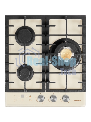 Варочная поверхность HIBERG VM 4535 Y, бежевый