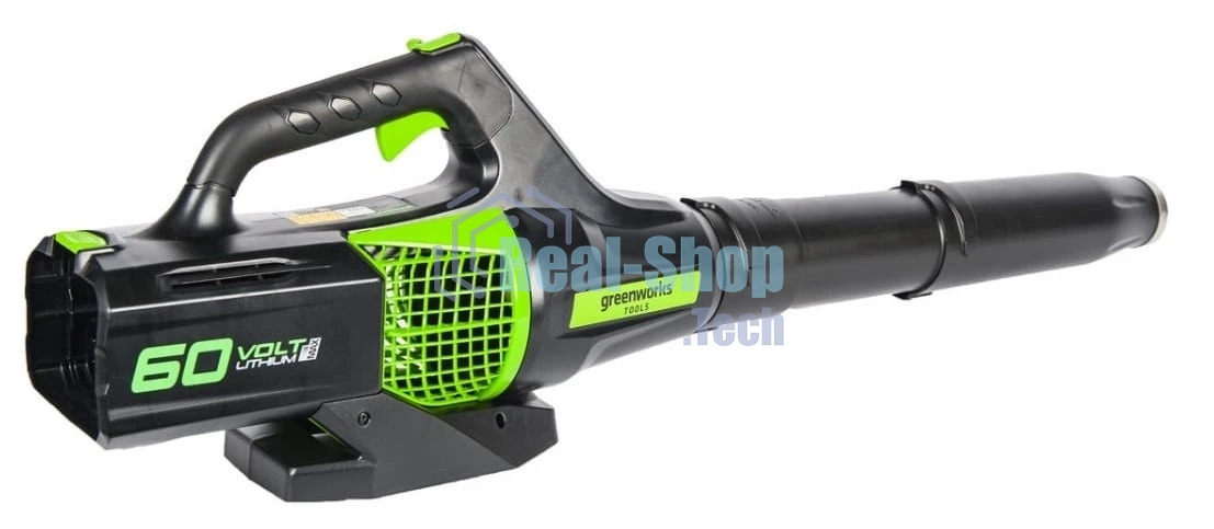 Воздуходув аккумуляторный GreenWorks GD60ABK4, 60V, бесщеточный, c 1хАКБ 4 А·ч. и ЗУ (2405607UB)