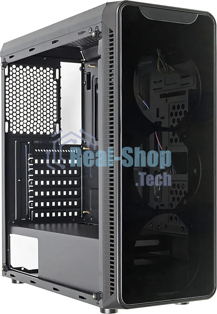 Компьютерный корпус Accord JP-X черный без БП ATX 2xUSB 2.0 1xUSB 3.0 bott PSU