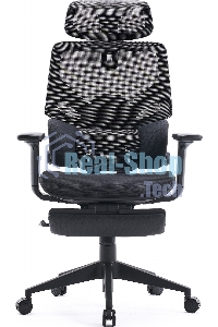 Кресло офисное Cactus CS-CHR-MC01-GYBK серый, сиденье черный, с подголов.