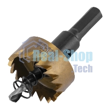 Коронка по металлу Denzel HSS, 30 мм, нитридтитановое покрытие